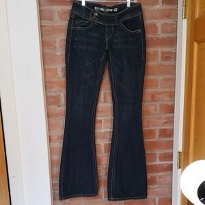 Mossimo Supply Co. Dark Blue Flare Jeans